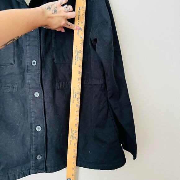 Hang Ten lined Utility black button up Jacket woman’s XXL - Picture 7 of 10